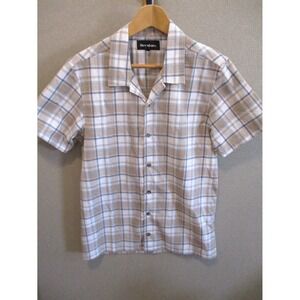 threadbare Short Sleeve Casual Plaid Shirt Size Small Heavy Fabric